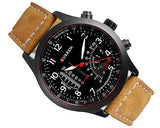 CURREN Racer Stylish Matte Leather Band Men Wrist Watch