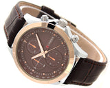 CURREN Captain Leather Band Quartz Men's Casual Wrist Watch