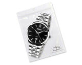 SKMEI Date Display Luminous Stainless Steel Men Watches 9071 - Black