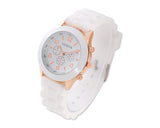Geneva Silicone Quartz Analog Unisex Sport Wrist Watch
