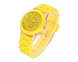 Geneva Silicone Quartz Analog Unisex Sport Wrist Watch