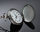 Luxury Swarovski Crystal Pocket Watch with Chain - Black