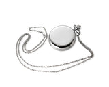 Luxury Swarovski Crystal Pocket Watch with Chain - Black