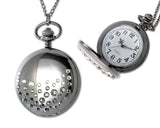 Luxury Swarovski Crystal Pocket Watch with Chain - Black