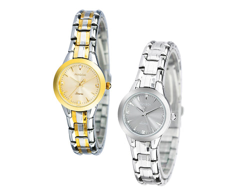 PANGCHI Luxury Metallic Stainless Steel Women Watch