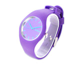 Geneva Women Lady Jelly Silicone Rubber Quartz Wrist Watch