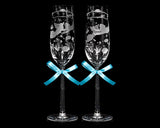 Ocean of Love Crystal Champagne Flutes