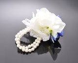 Hydrangea Wedding Bouquets - White Blue