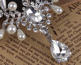 Shining Stylish Wedding Crown and Earring Jewelry set