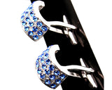 Circle Bling Swarovski Crystal Cufflinks