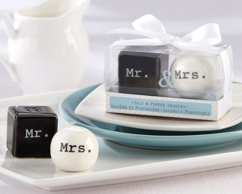 Mr. And Mrs. Wedding Salt And Pepper Shakers