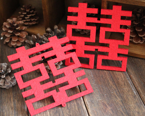 10 Pcs Chinese Traditional Wedding Favors Coasters