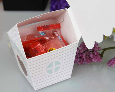 20 Pcs Sweet House Ribbon Wedding Favor Boxes