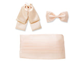 Handcrafted Solid Bow Ties and Cummerbund Set